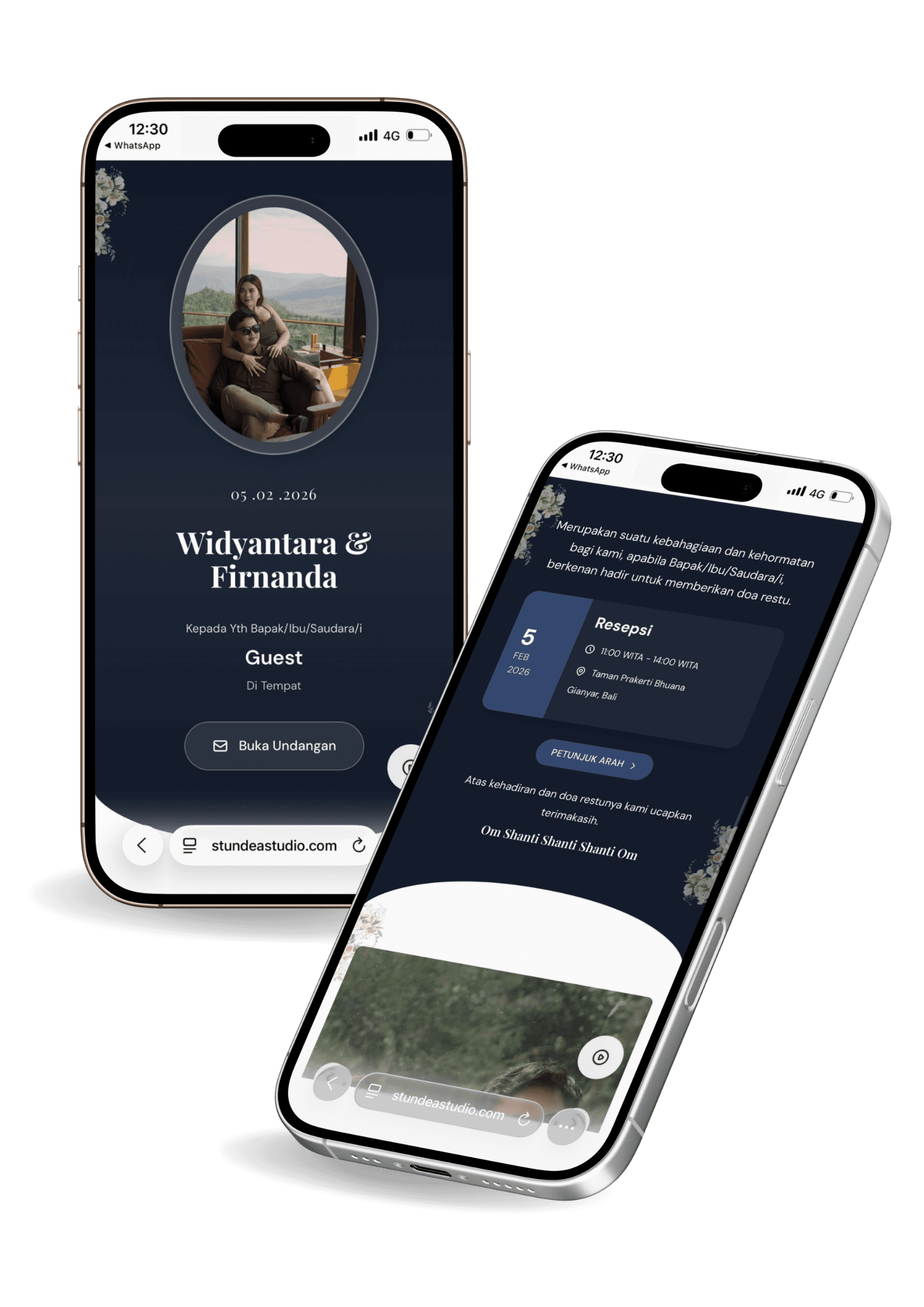 Preview desain undangan Stundea Studio